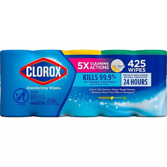 Clorox Disinfecting Cleaning Wipes, Variety Pack, 5 ct., 425 wipes - Picture 1 of 2